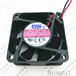 12V 0.30A 6025 原装 2线 DS06025R12U 6CM 电源静音散热风扇 AVC