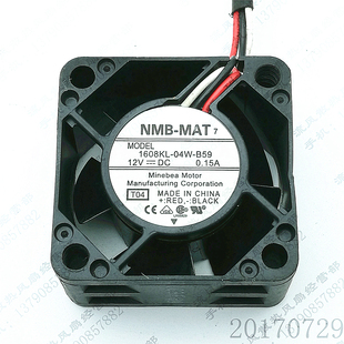 0.15A 交换机散热风扇 1608KL 3线 4CM 4020 12V B59 04W NMB 原装
