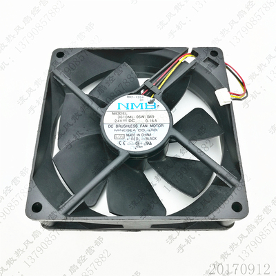原装日本NMB 3610ML-05W-B49 24V 0.16A 9025 9CM 变频器散热风扇