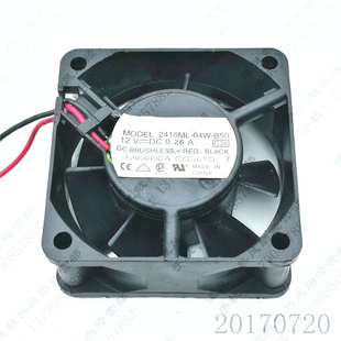 12V 电源散热风扇 2410ML 机箱 6CM 0.26A 6025 B50 04W NMB 原装
