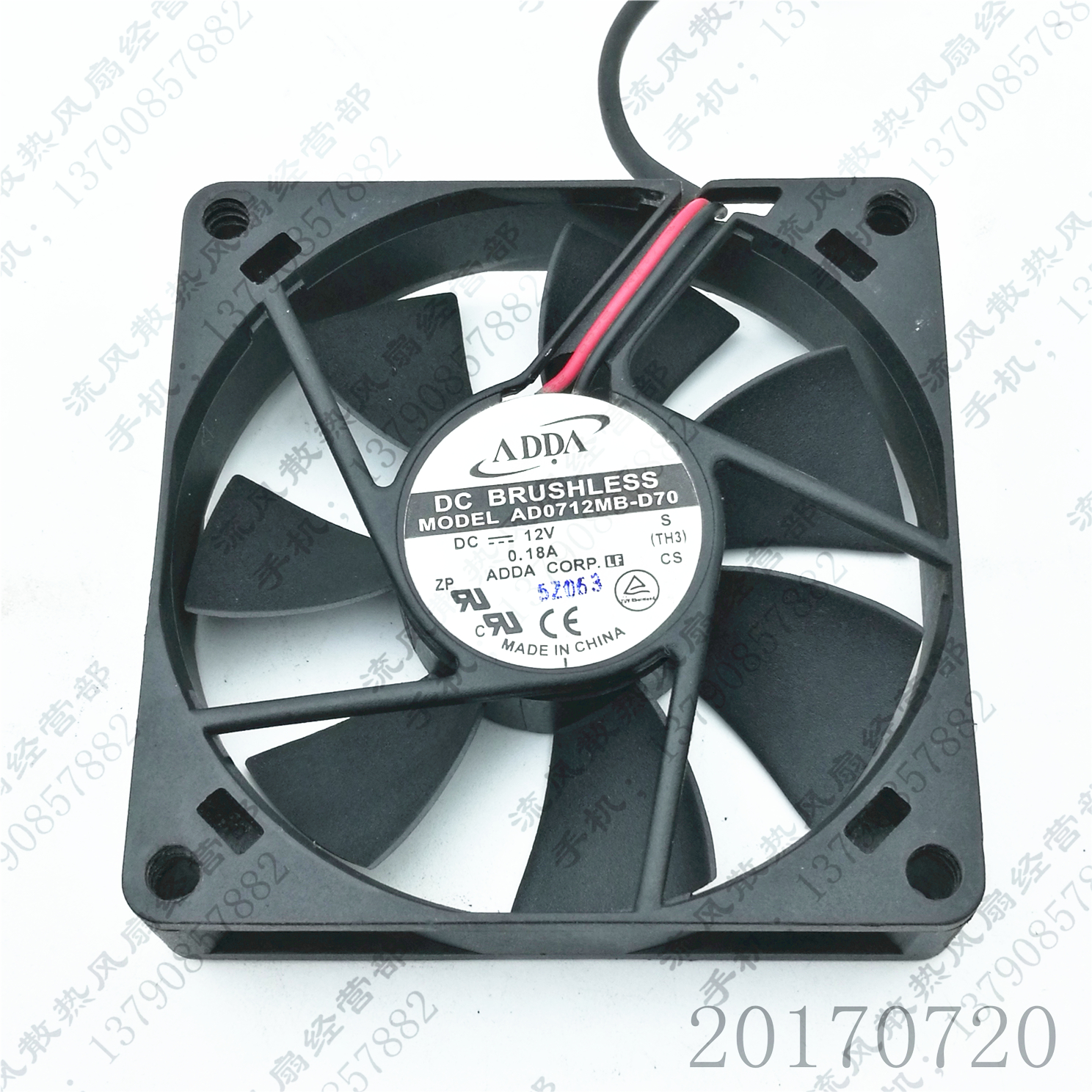 ADDA AD0712MB-D70 12V 0.18A  7015 戴尔Precision620 散热风扇