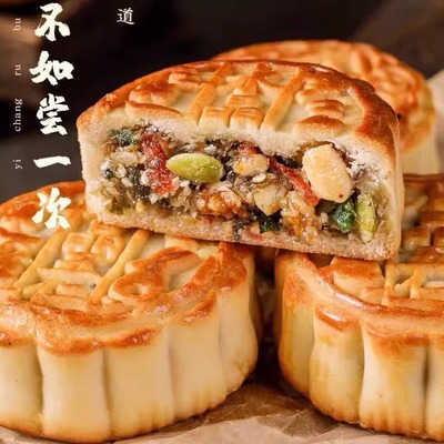 老五仁月饼现做现发超级好吃