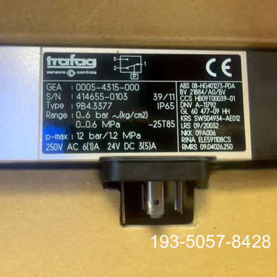 原装正品Trafag+9B4+PICOSTAT+REGLER+BAL价格详谈