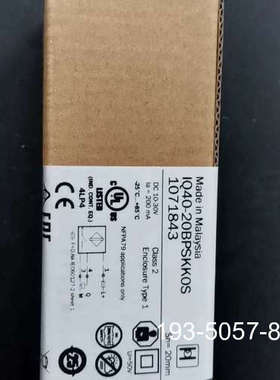 SICK传感器1071843  IQ40-20BPSKK详谈报价