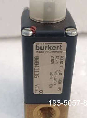 原装正品Burkert电磁阀，型号0330 C 3.0，采用黑色价格详谈