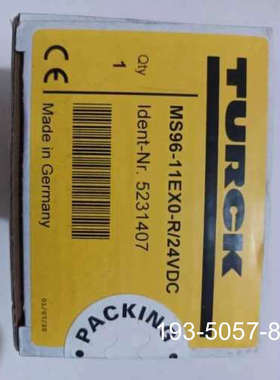 TURCKMS96-11EX0-R/24VDC，安全栅详谈报价