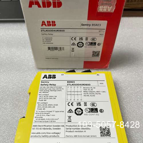 原装正品ABB BSR23 2TLA010041R0600 扩展模块价格详谈