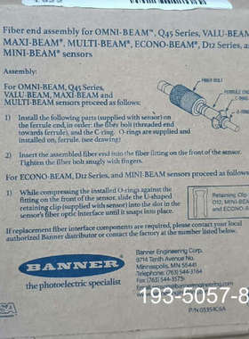 Banner邦纳光纤头IAT23S 17307耐高温详谈报价