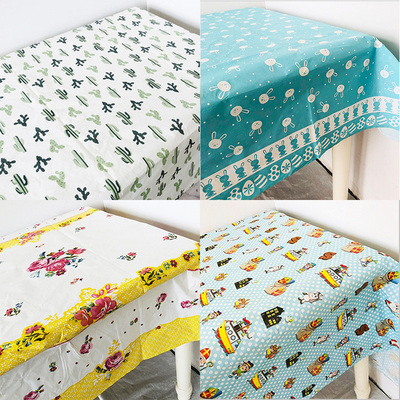 纸质长方形桌布现代印花图案桌布