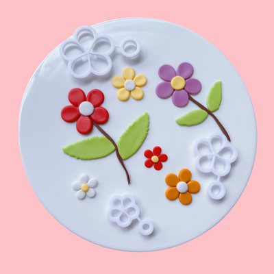 河马泥塘五瓣花翻糖切模