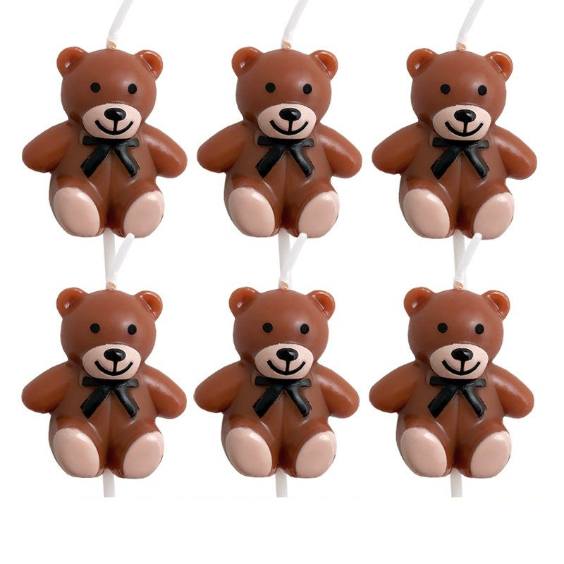 小熊蜡烛蛋糕装饰韩国可爱卡通帽子生日蜡烛儿童派对插牌装扮,节庆用品/礼品,节日装扮用品,淘宝优惠券,粉丝福利购,淘宝优惠卷