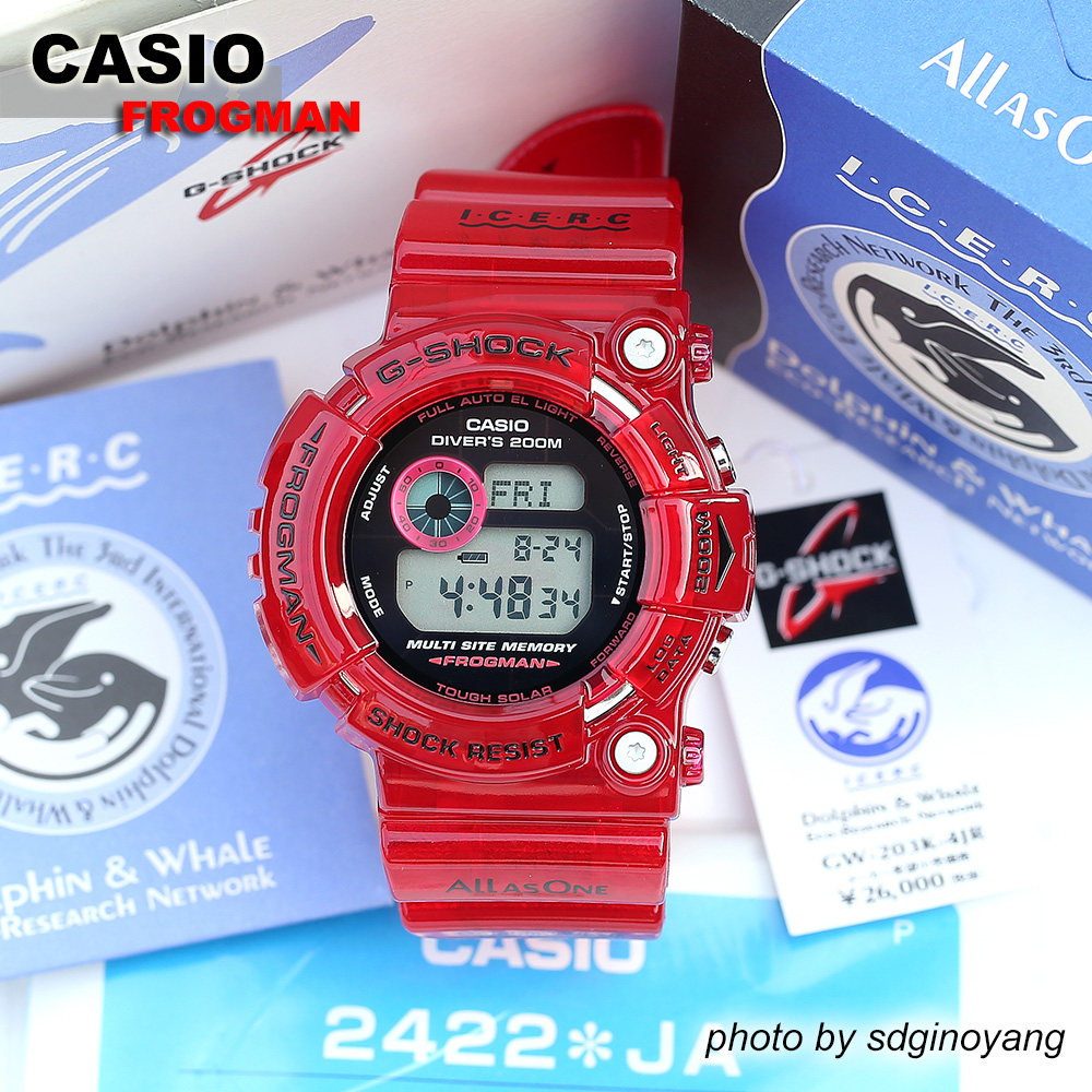 CASIO卡西欧G-SHOCK FROGMAN GW-203K-4JR 蛙后海豚鲸鱼全新结束