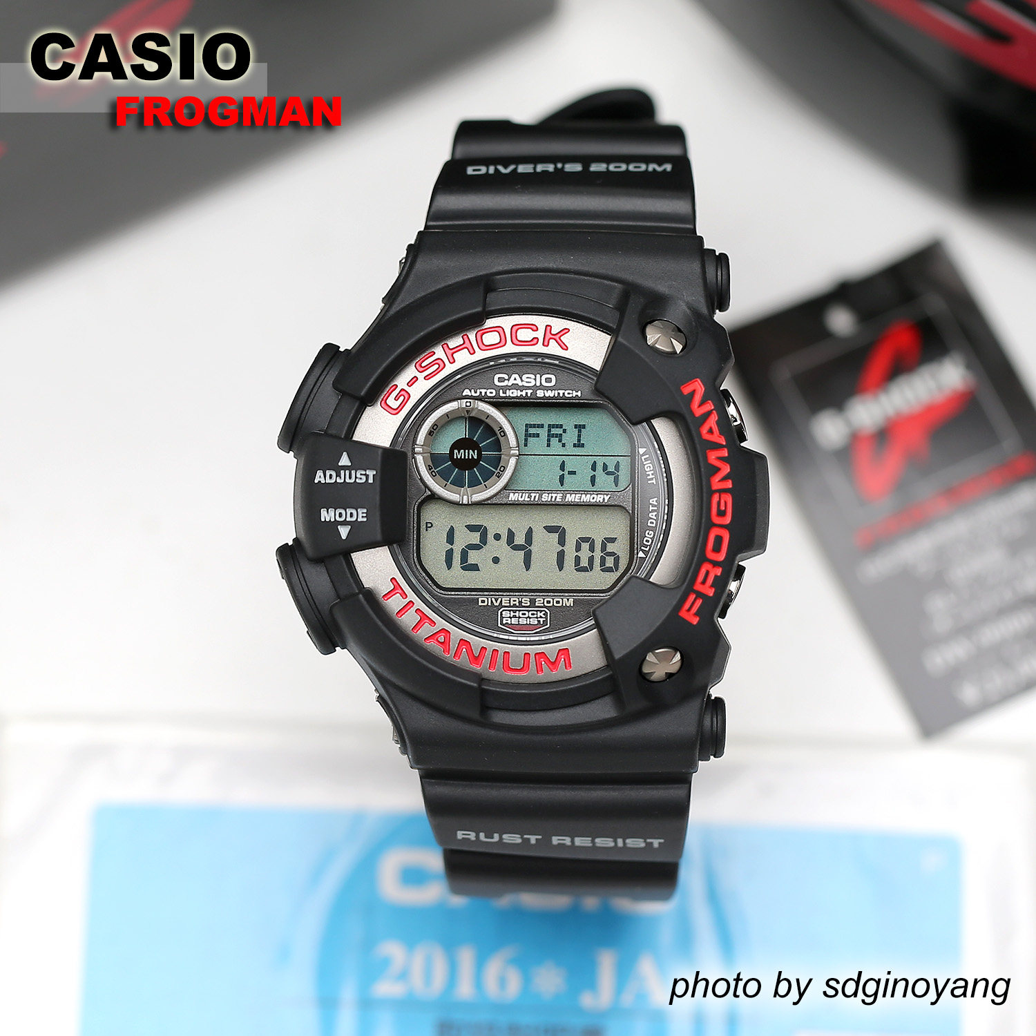 CASIO卡西欧G-SHOCK FROGMAN DW-9900-1CJF第三代蛙人全新结束