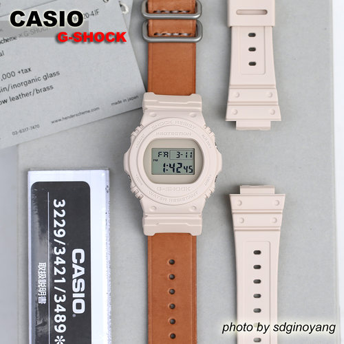 卡西欧HenderScheme植鞣皮腕表