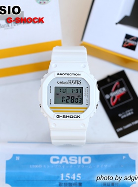 CASIO卡西欧G-SHOCKx SOFTBANK HAWKS DW-5600VTSBH-1TJR全新现货