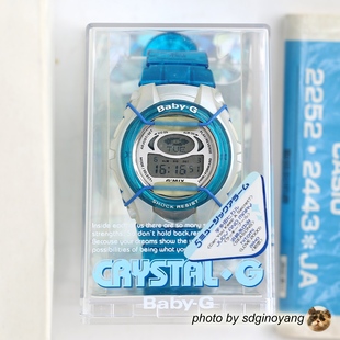 CASIO卡西欧Baby-G水晶CRYSTAL-G女款蓝音乐BGM-220-2JR全新现货