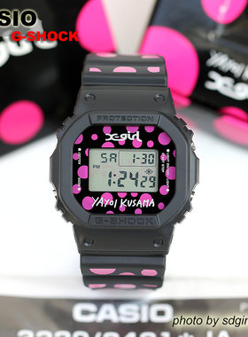 卡西欧G-SHOCK YayoiKusama草间弥生 X-Girl DW-5600方块全新结束