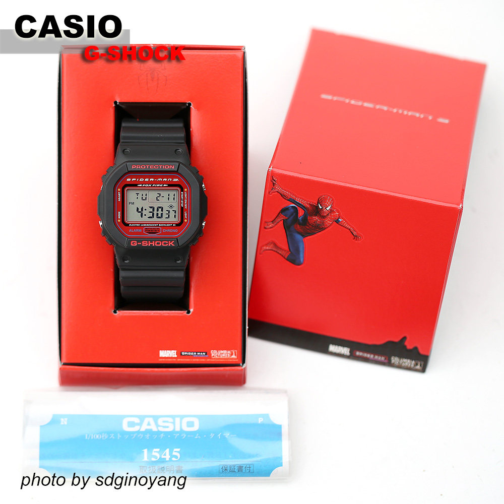 CASIO G-SHOCK x Spiderman DW-5600VT 红蜘蛛侠限定1500全新结束
