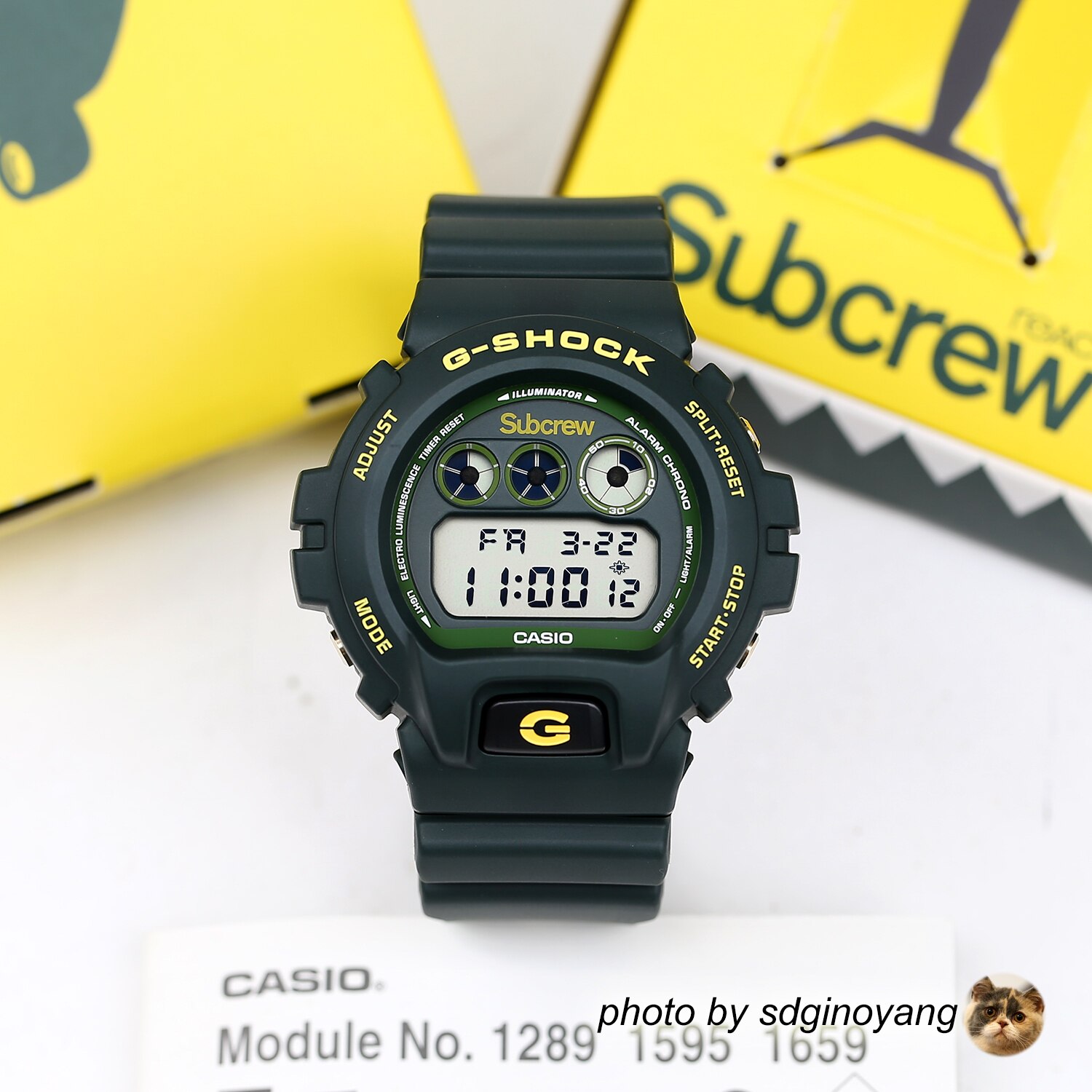 1st初代G-SHOCK x Subcrew联名DW-6900SCR潜队李灿森限定全新现货