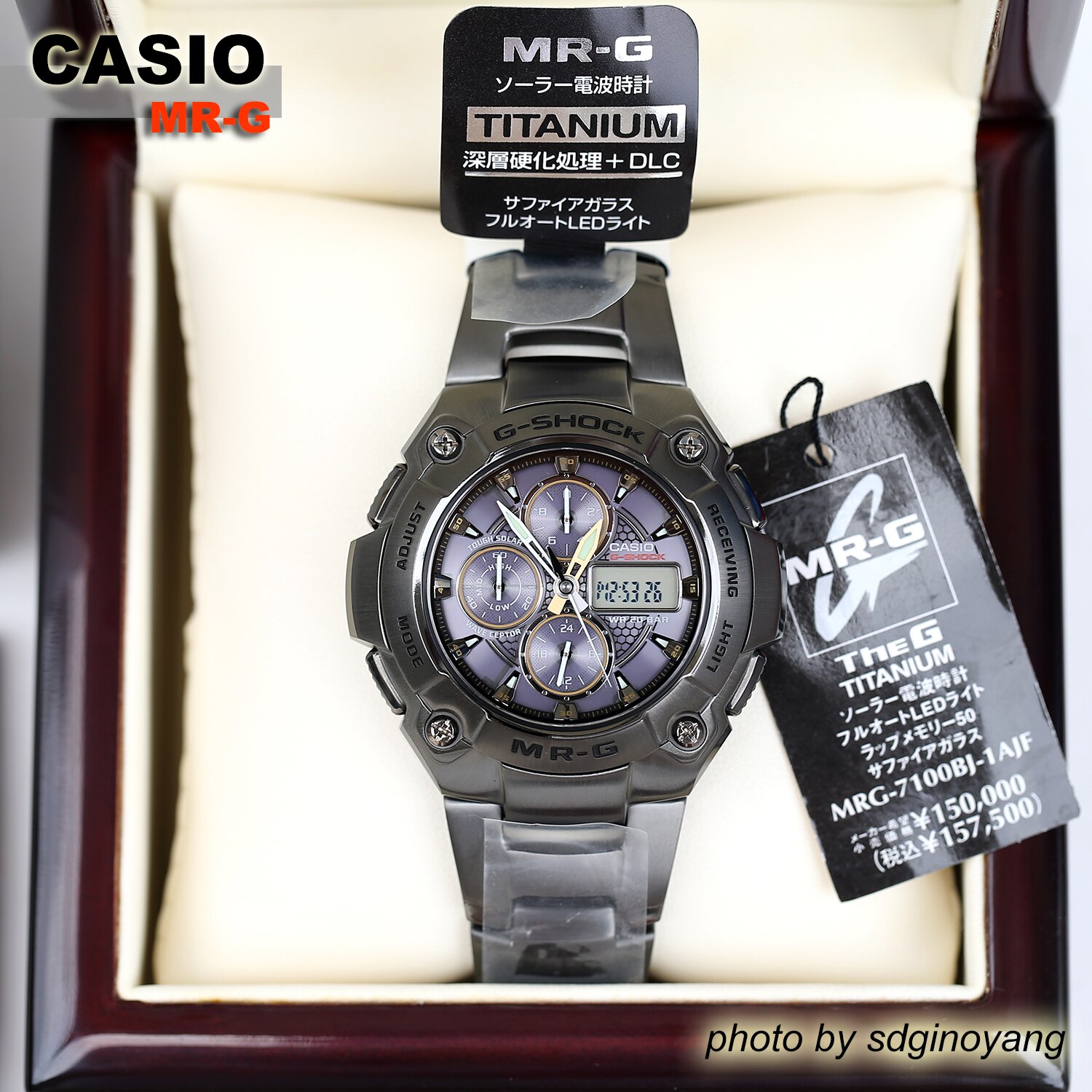 CASIO卡西欧G-SHOCK MRG-7100BJ-1AJF 电波DLC图层MR-G全新结束