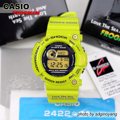 CASIO卡西欧G-SHOCK FROGMAN GW-200F-3JR限定雨蛙绿蛙人全新结束