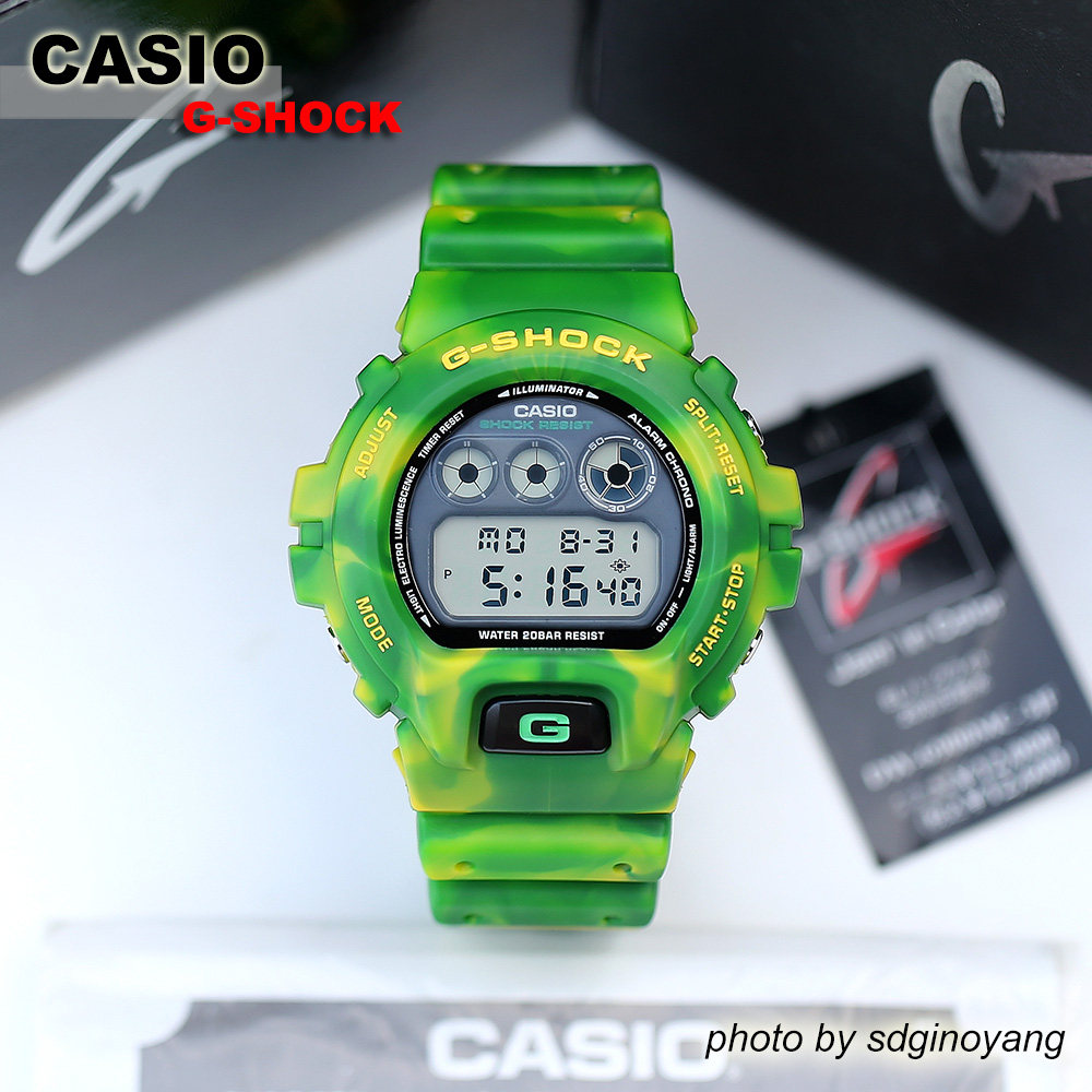 CASIO卡西欧G-SHOCK DW-6900MC-3JF 初代迷彩限定鬼冢绿 全新结束