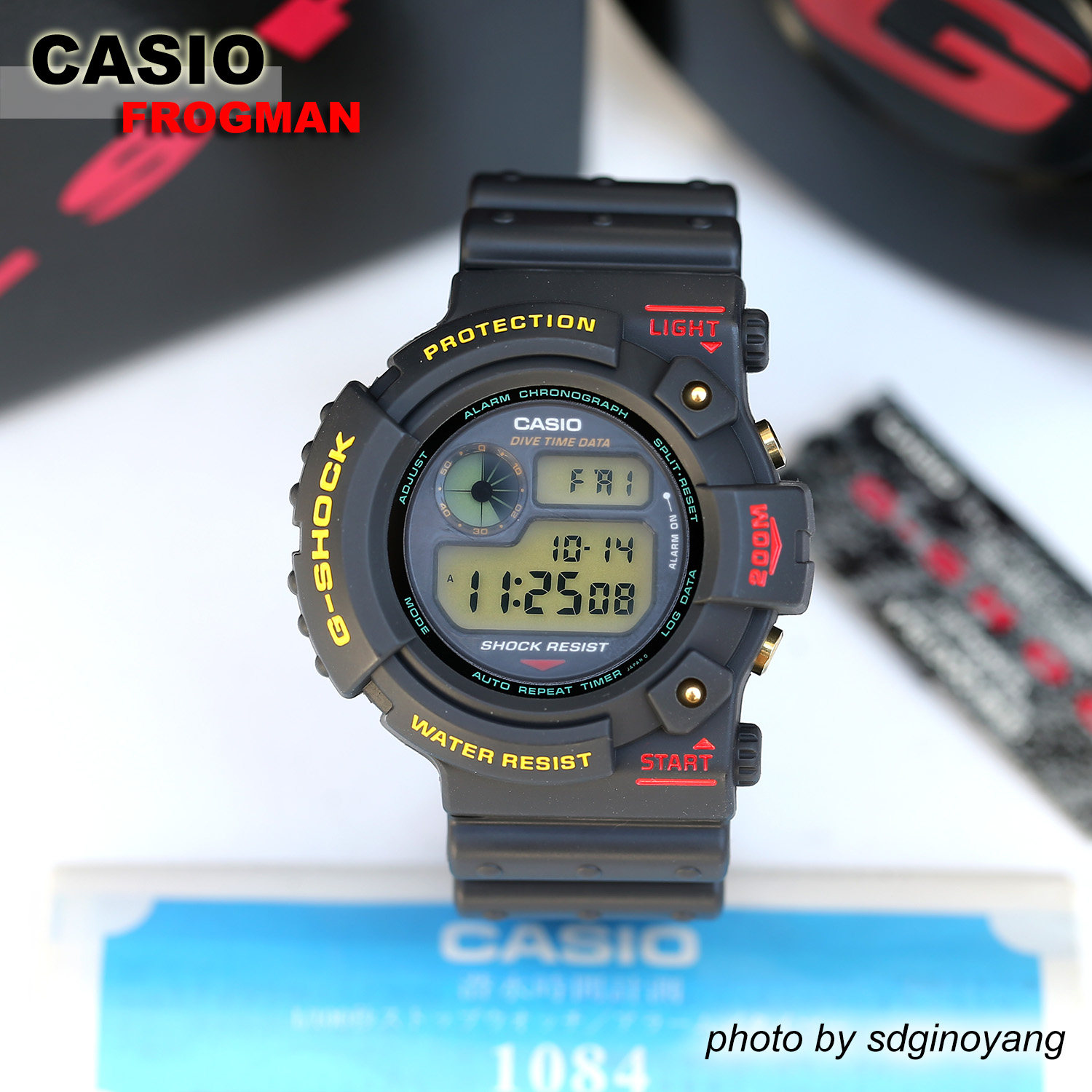 卡西欧G-SHOCK代初号机蛙人腕表
