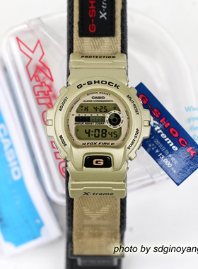CASIO卡西欧G-SHOCK DW-6900X-9T X-treme极限运动编织带全新结束