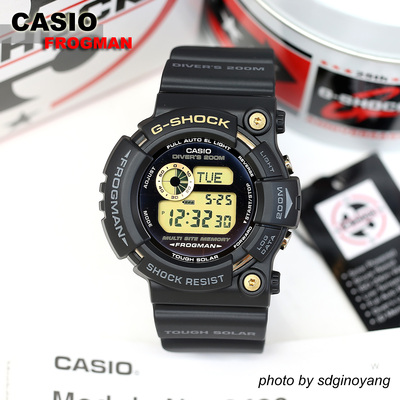 CASIO G-SHOCK FROGMAN GW-225A-1DR 25周年纪念黑金蛙人全新结束