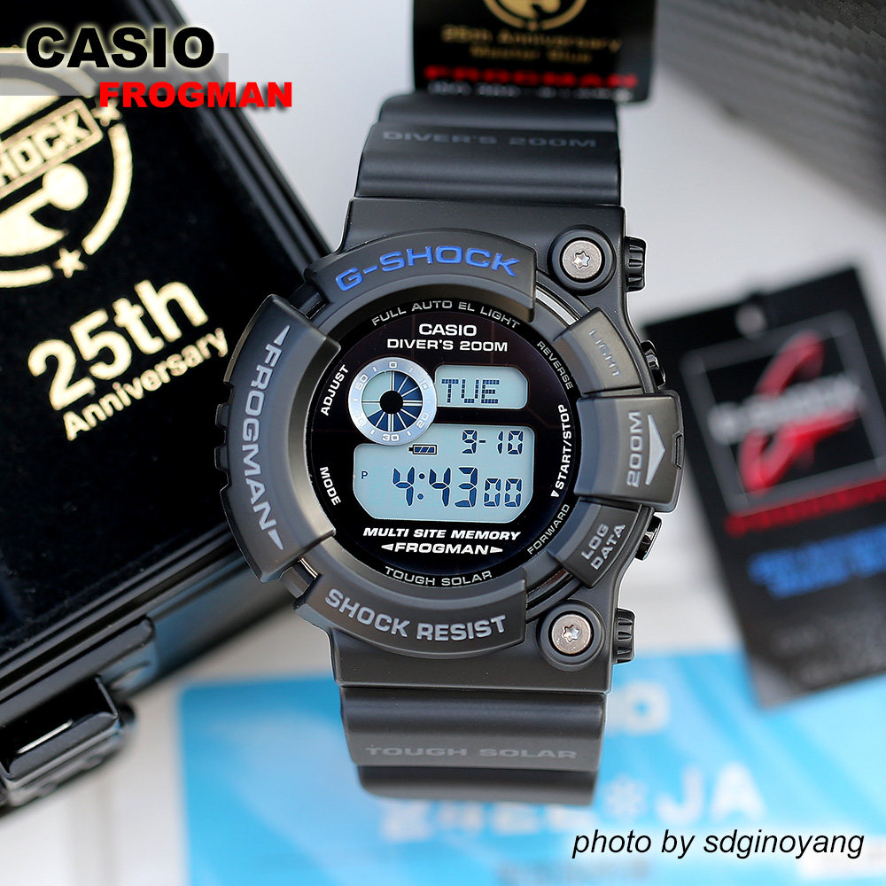 CASIO G-SHOCK FROGMAN GW-225C-1JF 25th纪念限定蓝蛙人全新结束
