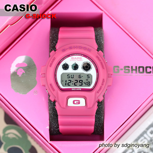 SHOCK 6900 粉红猿人限定全新结束 BAPE CASIO卡西欧G