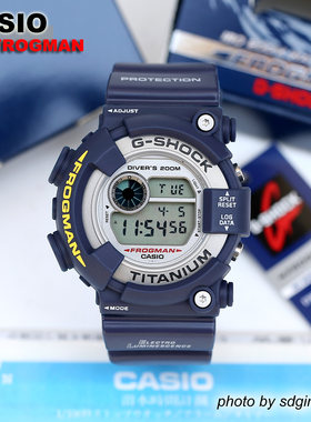G-SHOCK潜水表海军蓝蛙人钛合金