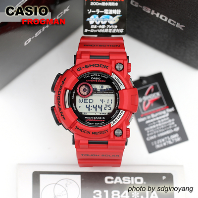 CASIO卡西欧G-SHOCK FROGMAN GWF-1000RD-4JF日版电波蛙后人结束