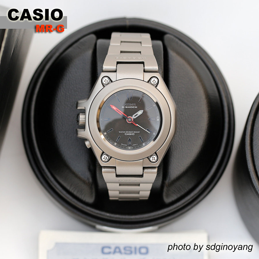 CASIO卡西欧 G-SHOCK MR-G MRG-120T-1A 全钛合金左撇子全新结束