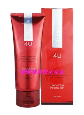 ASPASIA韩国4U积雪草迷迭香去角质霜180ml芦荟胶金银花舒缓啫喱