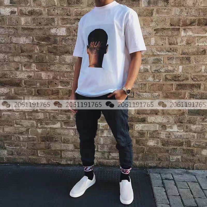 Palace life TRIM T-SHIRT人头剃头人物LOGO字母 圆领短袖T恤男女