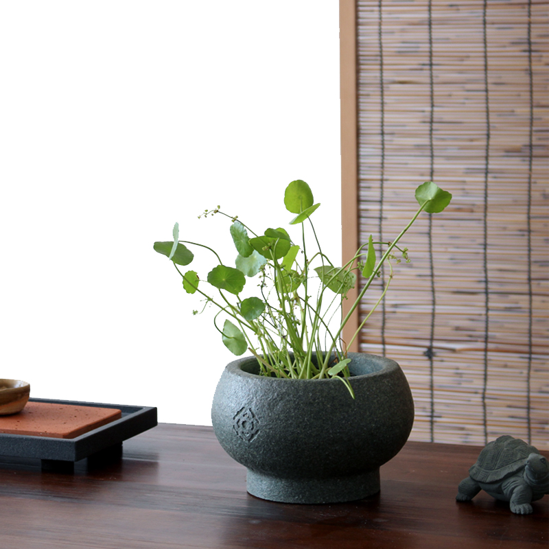 盆景小花盆云鹤堂石头创意简约