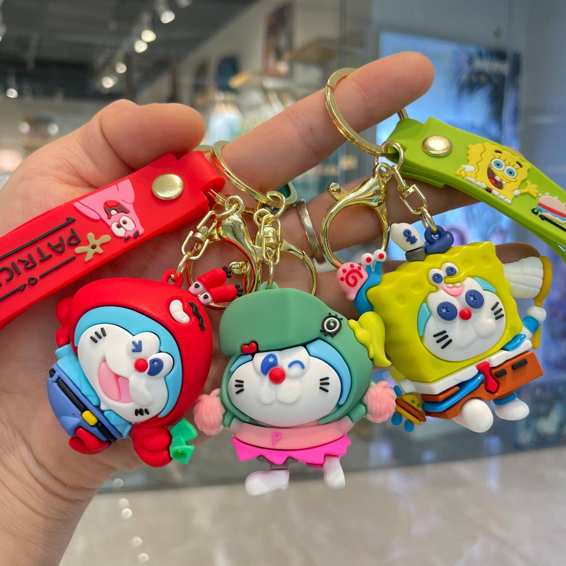变装海绵宝宝派大星钥匙扣卡通公仔书包挂件汽车钥匙链小礼品,节庆用品/礼品,钥匙扣,淘宝优惠券,粉丝福利购,淘宝优惠卷