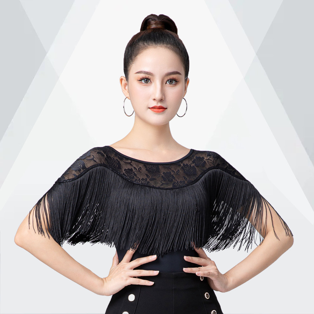 夏季短袖华尔兹拉丁舞上衣女士