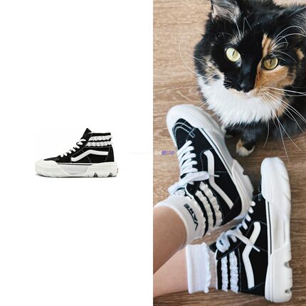 Vans x Sandy Liang x Sk8-Hi 蕾丝可拆卸两穿休闲鞋 VN0A7Q5TB7C