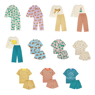 2026春夏bobo儿童可爱家居服套装薄款男女童透气睡衣印花长袖裤子