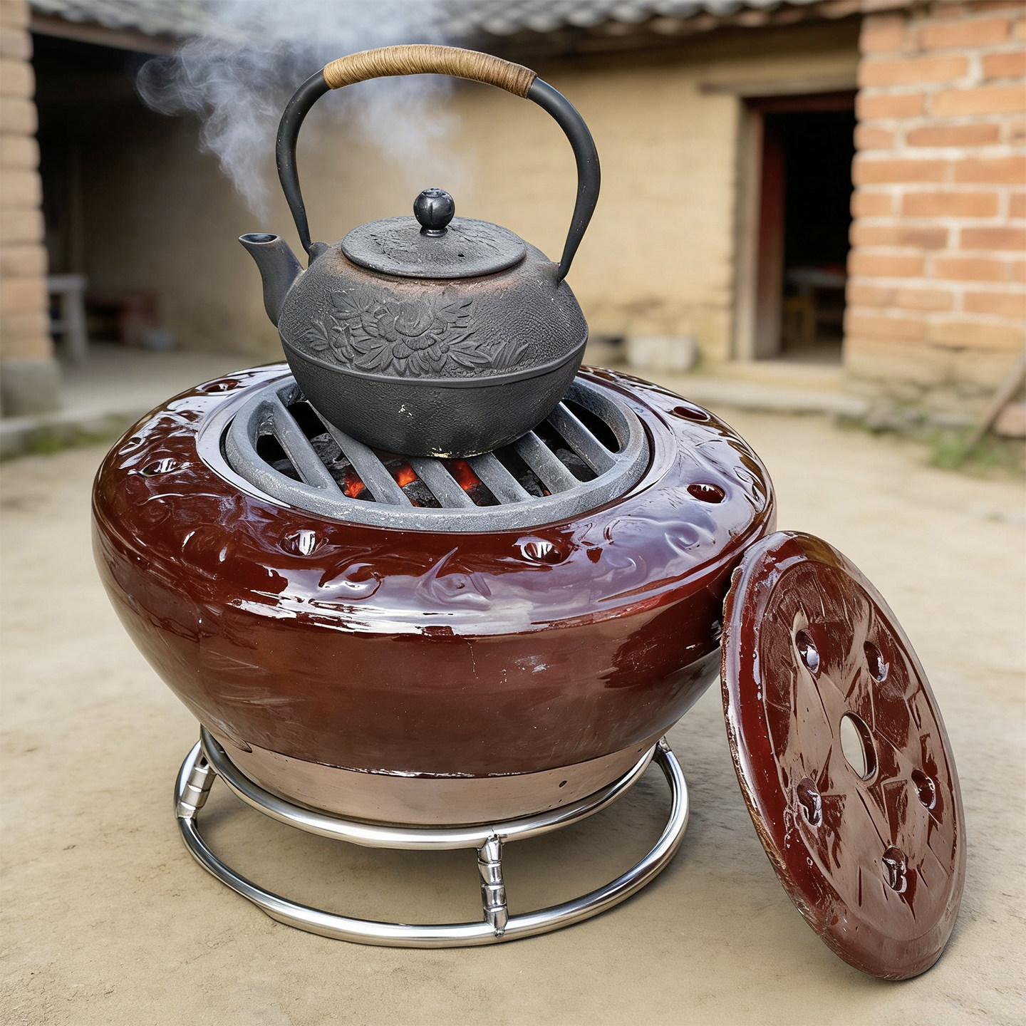 省炭陶炉木炭炉陶制火盆陶瓷火缸子烤火炉火钵子烘炉取暖炉风炉,户外/登山/野营/旅行用品,取暖炉,淘宝优惠券,粉丝福利购,淘宝优惠卷