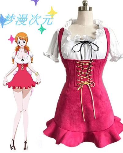 梦漫次元可爱甜美动漫套装娜美二次元