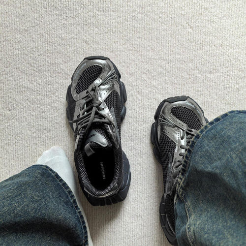 stapler14代订书机老爹鞋2026新款灰银厚底复古休闲运动鞋男女款