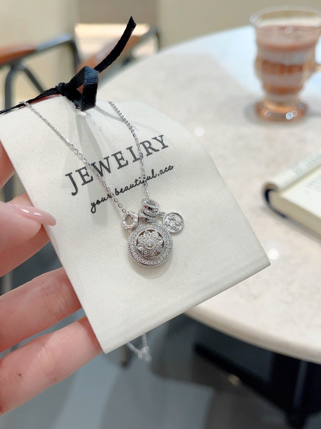 S925银纯银新款盘缠罗盘项链不褪色新年送礼盒礼袋顺丰1,饰品/流行首饰/时尚饰品新,项链,淘宝优惠券,粉丝福利购,淘宝优惠卷