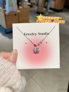 S925银新款Kitty可爱银项链不褪色送礼盒礼袋顺丰七夕礼物7