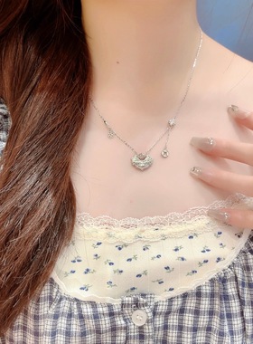 S925银纯银锦鲤锁纯银项链不褪色圣诞送礼盒礼袋顺丰11