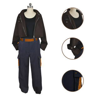 罗小黑战记2cos服师姐鹿野cos服棕色夹克外套cosplay服装可日常