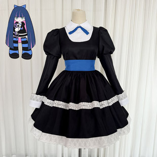 吊带袜天使cosplay s妹史朵巾cos服装Panty&Stocking哥特连衣裙女