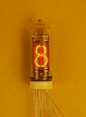 进口IN-14辉光数码管前苏联俄罗斯diy电子荧光管创意时钟in18in12